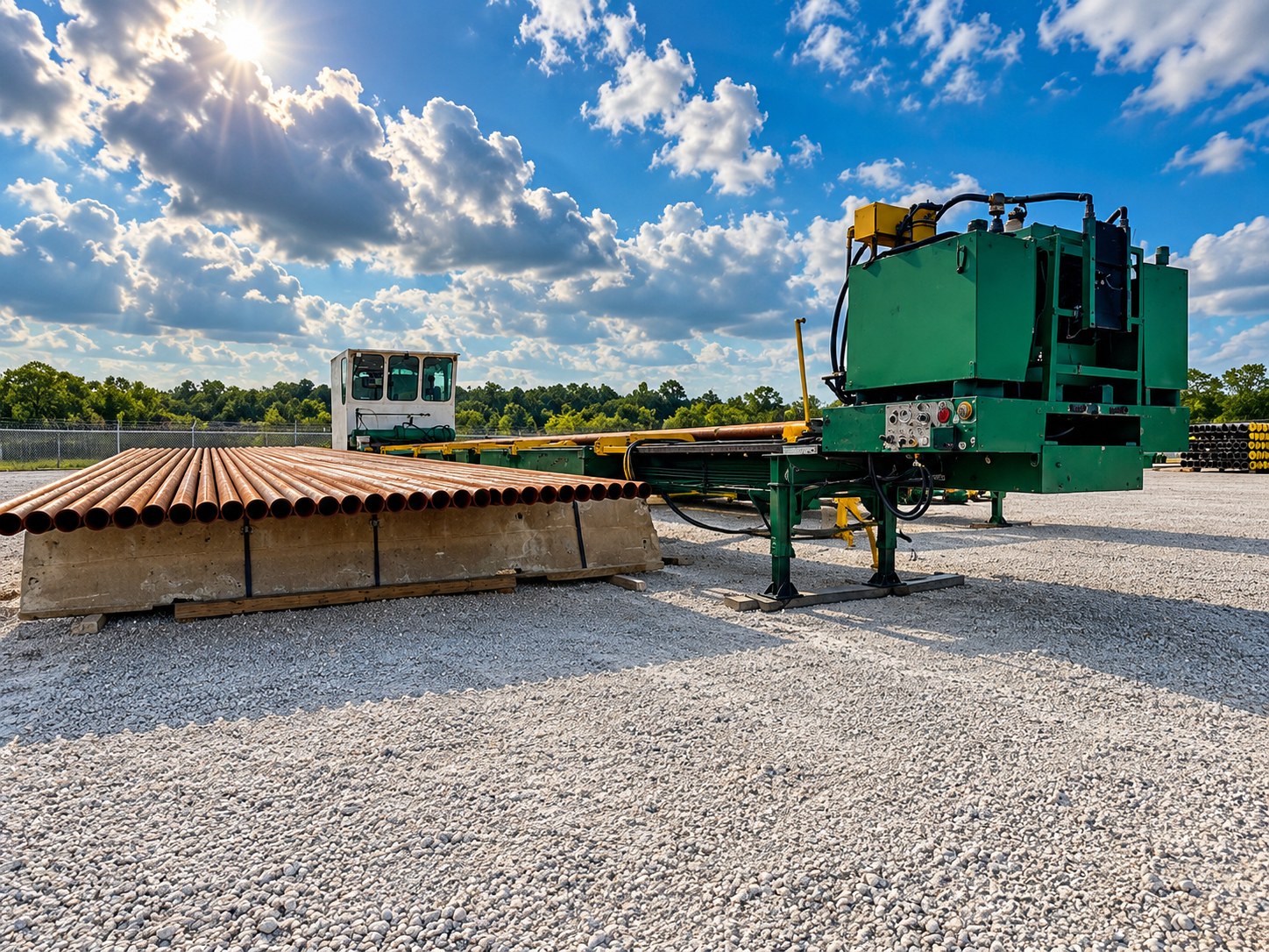 Clean OFS pipe yard and inspection equipment